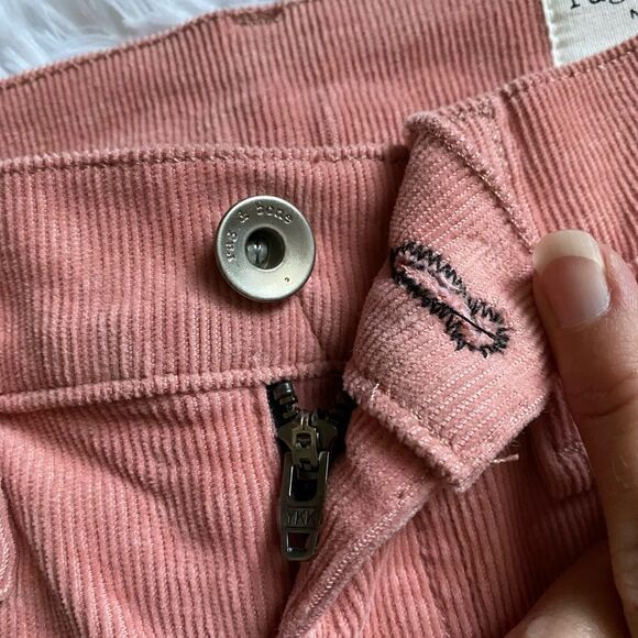 Rag & Bone High Rise Skinny Corduroy Pants Cameo Pink Womens Size 27 - Picture 5 of 10